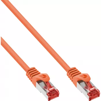 Cavo patch InLine S/FTP PiMF Cat.6 250MHz PVC rame arancione 7,5m