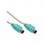 Cavo PS/2 InLine connettore/connettore grigio con connettore verde 2 m