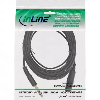 Prolunga jack 6,3 mm stereo connettore maschio/femmina 5 m InLine 99935A