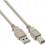 Cavo USB 2.0 Type-A connettore maschio / connettore maschio B beige 0,5m InLine 34505H