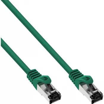 Cavo patch InLine, S/FTP (PiMf), Cat.8.1, 2000MHz, senza alogeni, verde, 1m