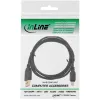 Cavo mini USB 2.0 InLine, connettore maschio Type-A / connettore maschio Mini-B (5 poli), nero/oro, 3 m