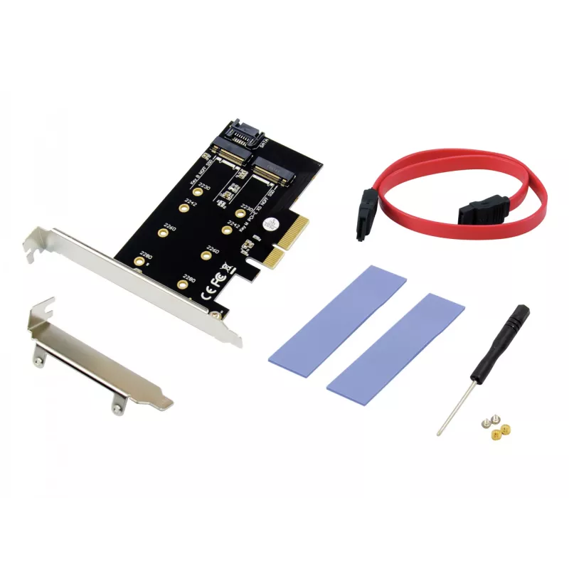 Adattatore Conceptronic EMRICK 2-in-1 M.2 SSD PCIe SATA AHCI NVMe
