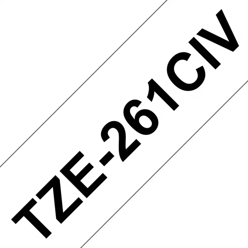 Nastro per etichettatura Brother TZE261CIV nero su bianco
