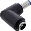 Adattatore DC InLine 5,5x2,1 mm connettore maschio/femmina DC angolare universale nero