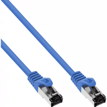 InLine cavo patch S/FTP PiMF Cat.8.1 halogen-free 2000MHz blu, 0,5m
