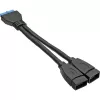 Cavo adattatore InLine USB 3.0 interno 2x USB Type-A femmina / header scheda madre