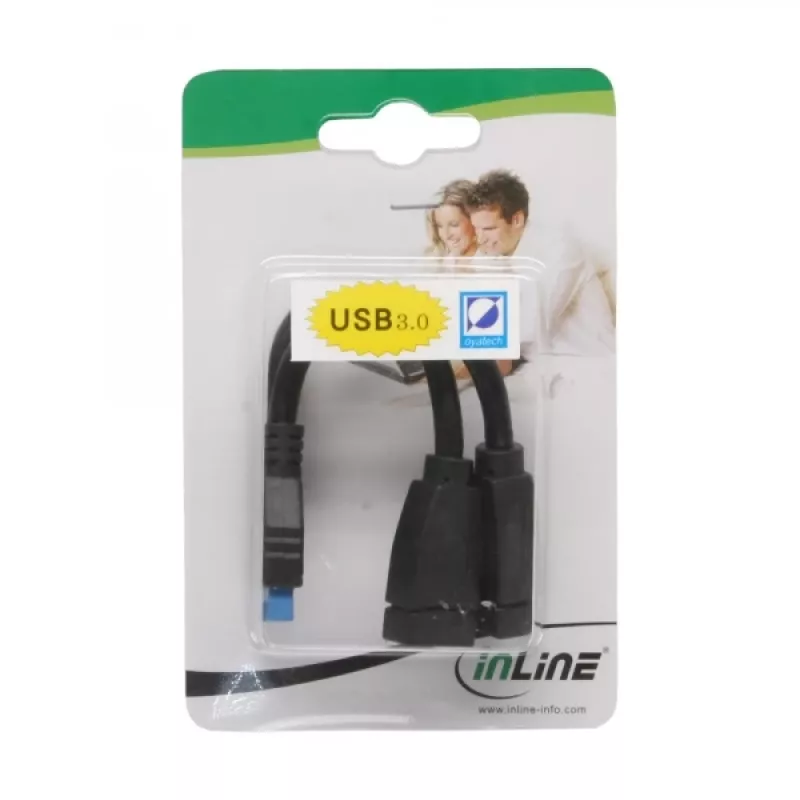Cavo adattatore InLine USB 3.0 interno 2x USB Type-A femmina / header scheda madre