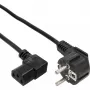 Cavo di alimentazione InLine, CEE 7/7 angolato / IEC C13 3 poli maschio angolato, 1,8 m