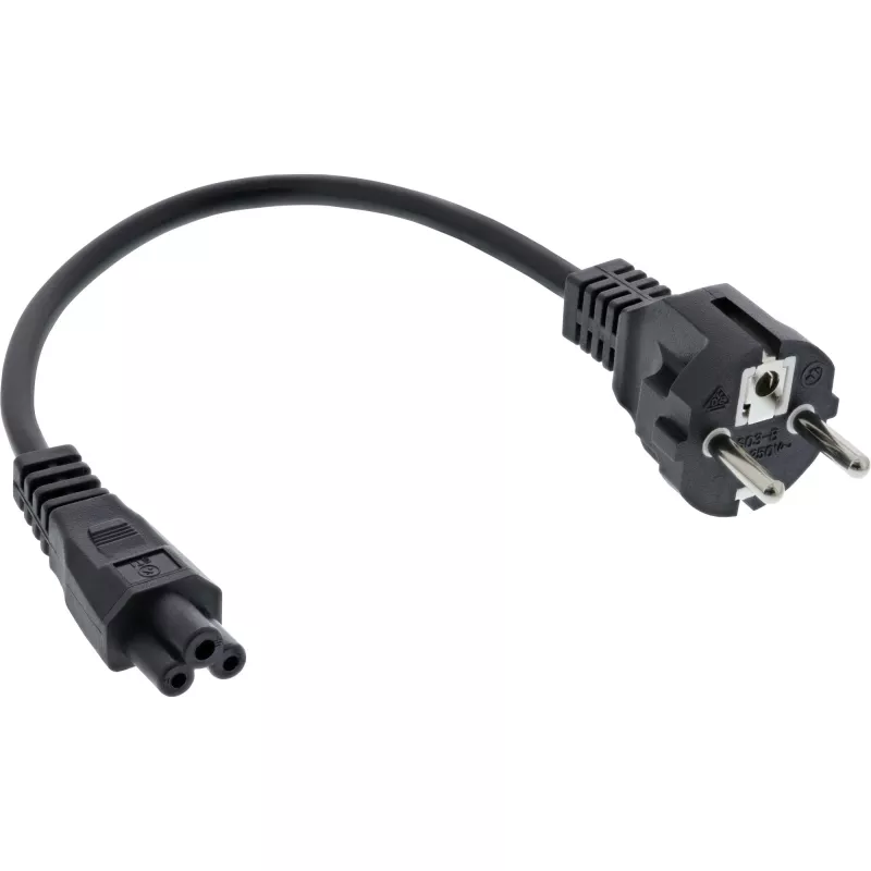 Cavo di alimentazione InLine tipo F tedesco / spina notebook 
