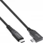 Cavo InLine USB4, USB-C, angolato su un lato, PD 240W, 8K60Hz, TPE, nero, 2 m