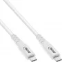 Cavo USB4 InLine, USB-C maschio/maschio, PD 240W, 8K60Hz, TPE, bianco, 2 m