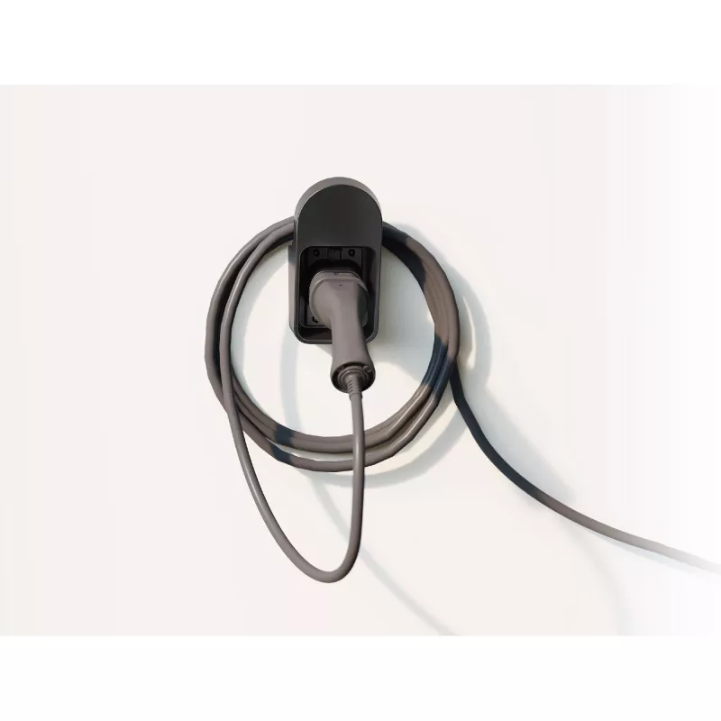 Supporto universale per cavo di ricarica EV InLine nero 117x95x213 mm