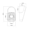 Supporto universale per cavo di ricarica EV InLine nero 117x95x213 mm