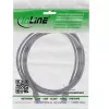Cavo patch slim InLine, Cat.6A, S/FTP, TPE (LSZH) flessibile, PoE, nero, 0,3 m