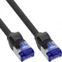 Cavo patch slim InLine, Cat.6A, S/FTP, TPE (LSZH) flessibile, PoE, nero, 30 m