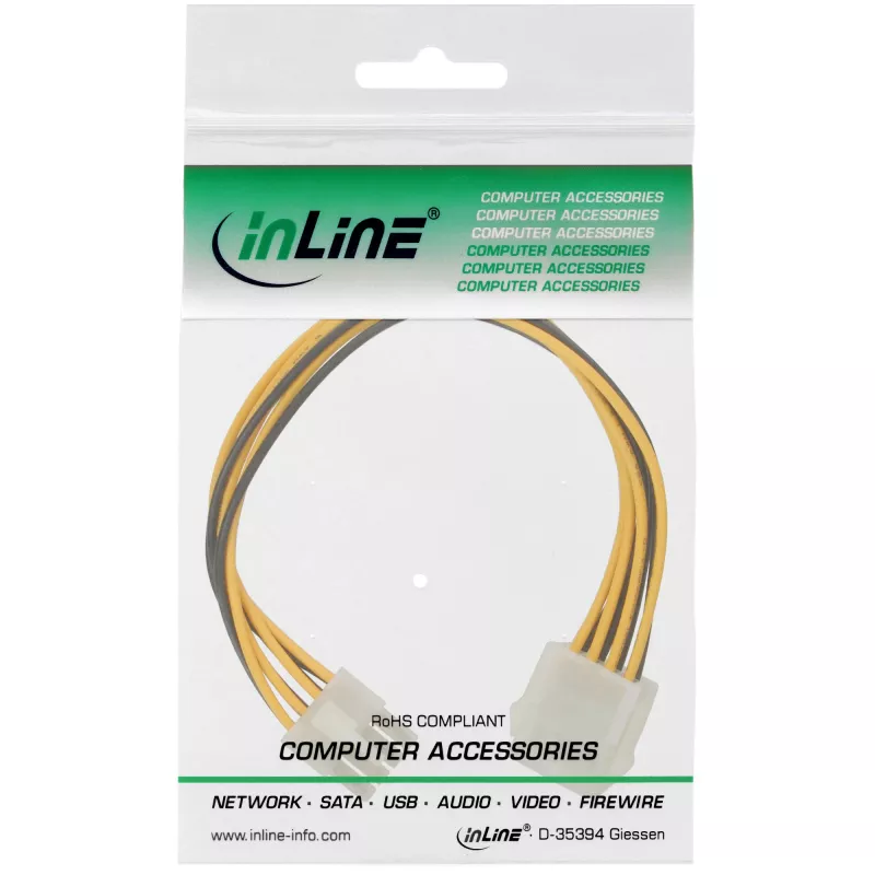 Cavo di alimentazione interno InLine connettore maschio 8 Pin / femmina 0,20 m