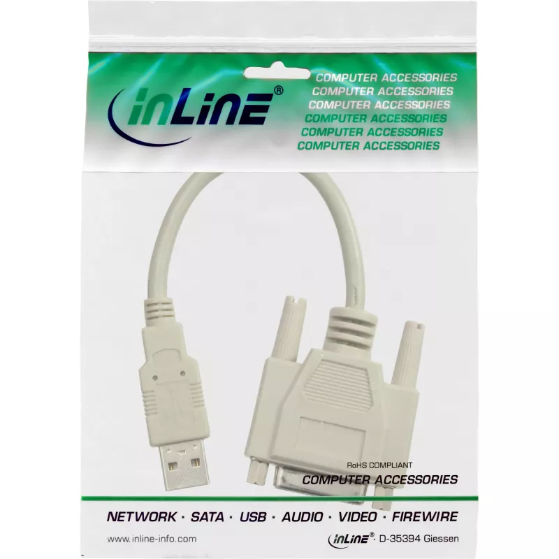 Cavo adattatore USB USB Type A maschio DB15 femmina InLine 33101