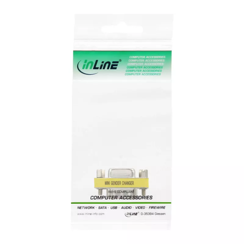 Mini adattatore InLine 15 Pin HD VGA / S-VGA maschio / femmina