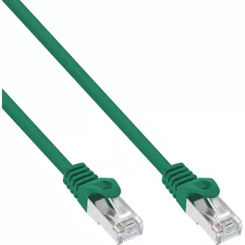 Cavo patch InLine SF/UTP Cat.5e verde 15 m