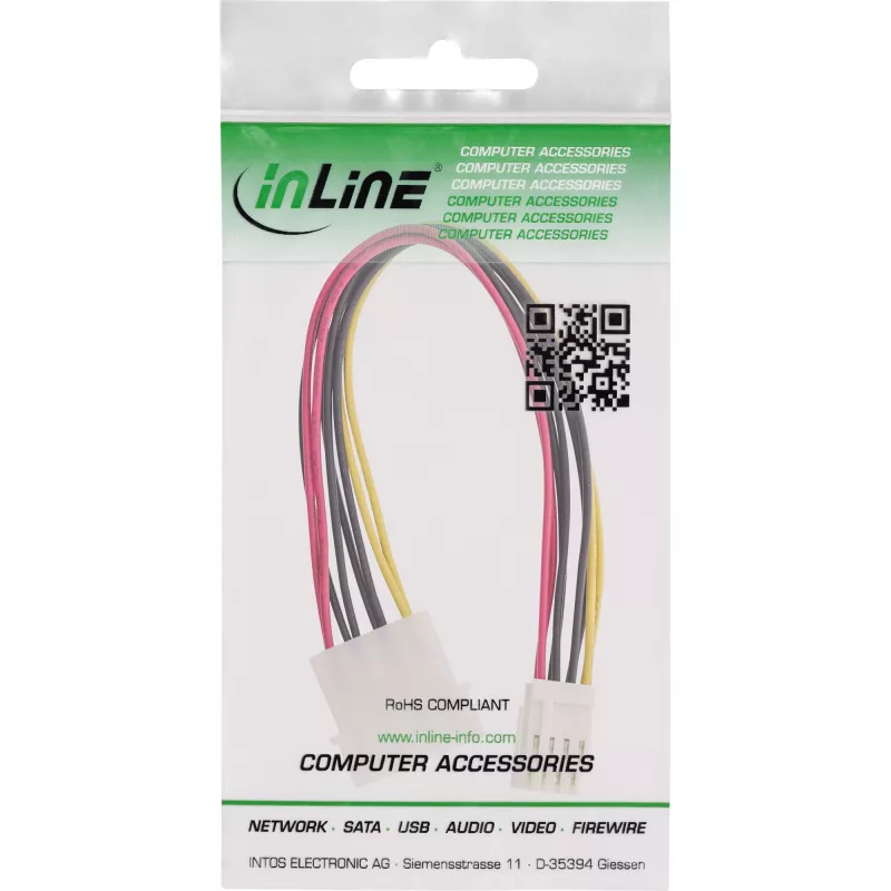 Cavo di alimentazione Y interno InLine 1x Molex 5,25