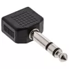 Adattatore audio InLine connettore jack stereo 6,3 mm / 2x presa jack stereo 3,5 mm
