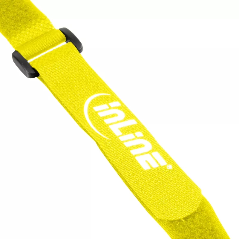 InLine Fascette in velcro per cavi, 20 x 300 mm, 10 pz., giallo