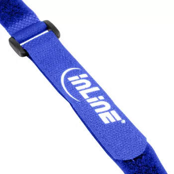 Fascette per cavi InLine con chiusura a velcro 20 x 400 mm 10 pz. blu