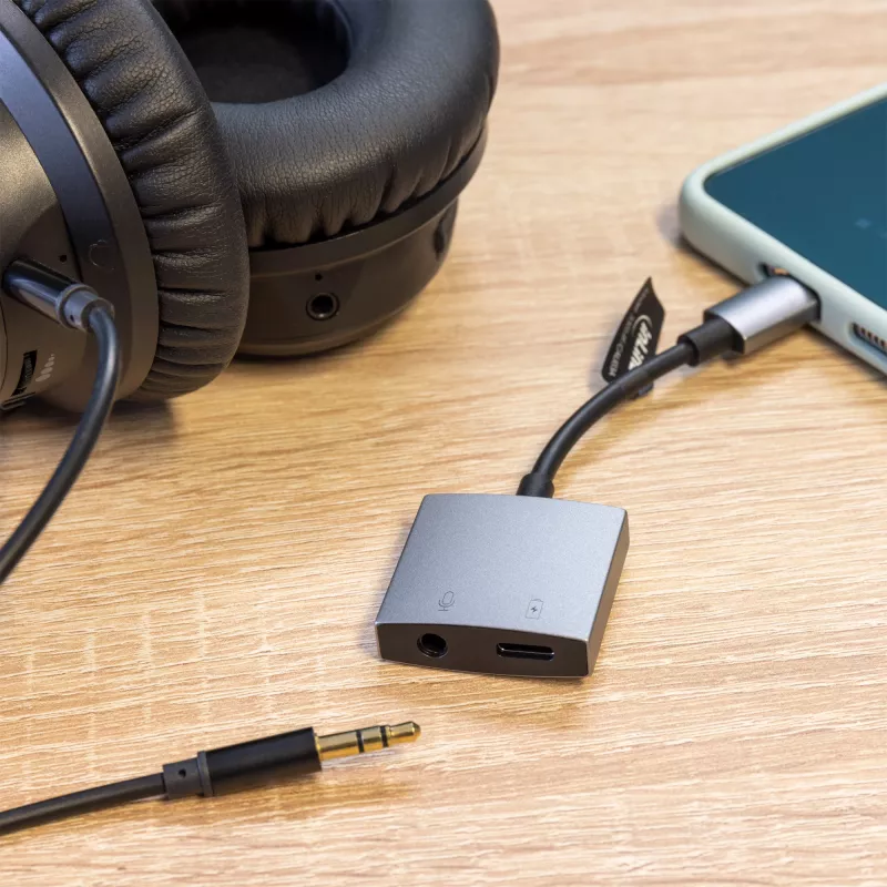 Cavo adattatore audio InLine USB-C, USB-C su jack 3,5 mm + PD 30 W