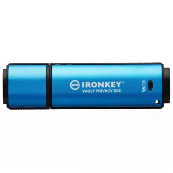 Kingston Technology IronKey 16GB USB-C Vault Privacy 50C AES-256 crittografato, FIPS 197