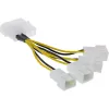 Cavo adattatore di alimentazione Molex InLine 33341A 0,05 m 4x connettore ventola