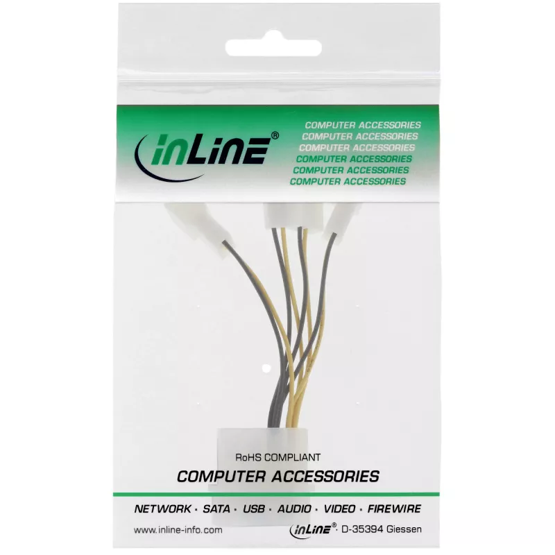 Cavo adattatore di alimentazione Molex InLine 33341A 0,05 m 4x connettore ventola