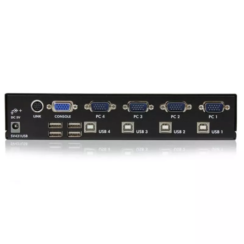 StarTech.com switch KVM VGA USB professionale a 4 porte con hub