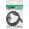 Cavo HDMI-DVI InLine 19 pin maschio / 18+1 maschio + nucleo in ferrite nero 1,8 m