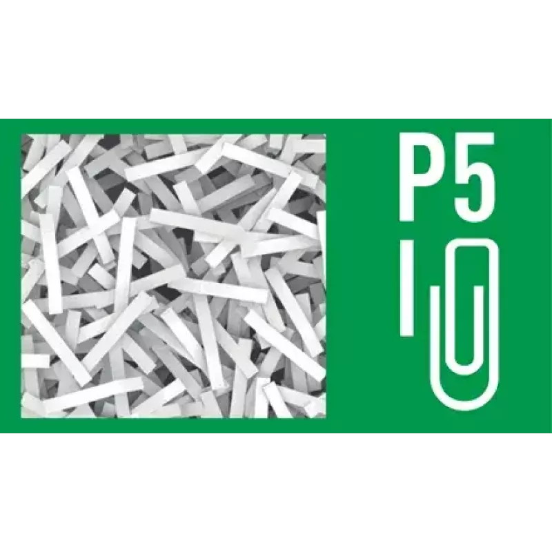 Distruggidocumenti LEITZ IQ Protect Premium 6M P5 – taglio micro, 18 L, controllo touch, 351×204×355 mm