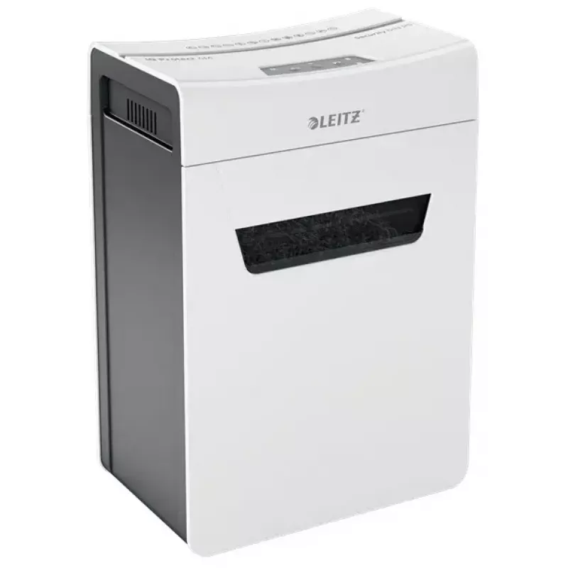 Distruggidocumenti LEITZ IQ Protect Premium 6M P5 – taglio micro, 18 L, controllo touch, 351×204×355 mm