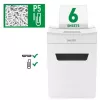 Distruggidocumenti LEITZ IQ Protect Premium 6M P5 – taglio micro, 18 L, controllo touch, 351×204×355 mm