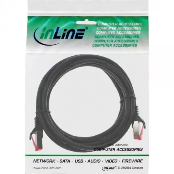 Cavo patch InLine S/FTP PiMF Cat.6 250MHz PVC CCA nero 1,5 m