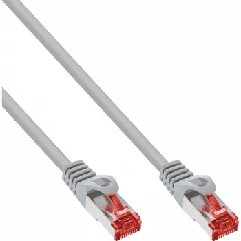 Cavo patch InLine S/FTP PiMF Cat.6 250MHz PVC CCA grigio 10m