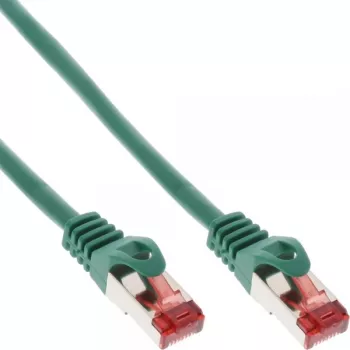 Cavo patch InLine S/FTP PiMF Cat.6 250MHz PVC CCA verde 10m