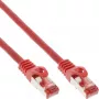 Cavo patch InLine S/FTP PiMF Cat.6 250MHz PVC CCA rosso 0,5m
