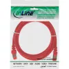 Cavo patch InLine S/FTP PiMF Cat.6 250MHz PVC CCA rosso 1m