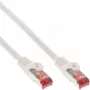 Cavo patch InLine S/FTP PiMF Cat.6 250MHz PVC CCA bianco 0,5m