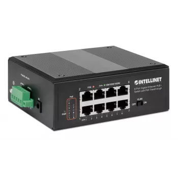 Switch industriale Intellinet 8 porte Gigabit Ethernet PoE+