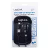 Caricabatterie da auto universale LogiLink PA0204, 2 x USB, 10,5 W, 2,1 A, indicatore LED, nero