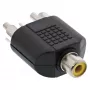 Adattatore audio connettore femmina RCA / 2x connettore maschio RCA InLine 99311