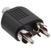 Adattatore audio connettore femmina RCA / 2x connettore maschio RCA InLine 99311