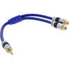 Cavo audio InLine Premium 2x RCA femmina / 3,5 mm maschio placcato oro 0,25 m