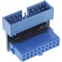 Adattatore interno InLine USB 3.0, connettore maschio su connettore femmina, angolare UP, 33448O