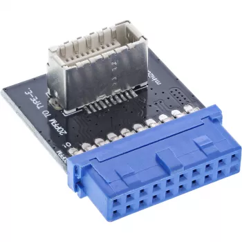 Adattatore interno InLine USB 3.0 su USB 3.1 front panel Key-B multicolore
